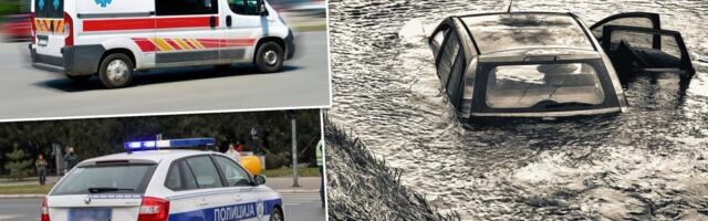 Drama na Adi Huji: Auto pun putnika sleteo u reku