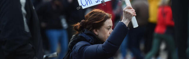 Demonstarcija podrške za časne policajce