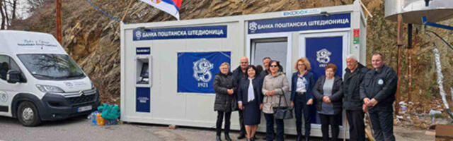 Poštanska štedionica postavila četiri montažne ekspoziture na prelazima Jarinje, Brnjak, Končulj i Merdare