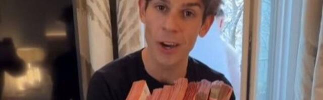 Jutjuber bacio 10.000 evra sa terase, ljudi se tukli ko će više da zgrabi? Haos u centru grada