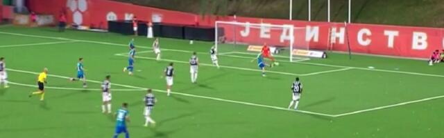 "Hladan tuš" za Partizan, pogledajte prvi gol Zemuna posle povratka u Superligu