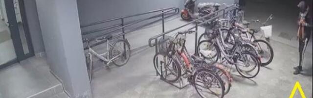 DRSKA KRAĐA BICIKLA USRED NOVOG SADA! Po ugranoj šemi jedan je izvadio klešta, dok je drugi čuvao stražu i ČEKAO NA SVOJ RED (VIDEO)