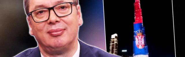 NAJVIŠA ZGRADA NA SVETU U BOJAMA SRPSKE ZASTAVE! Vučić objavio snimak, Ujedinjeni Arapski Emirati čestitali Dan državnosti: "Hvala, dragi prijatelji!" VIDEO
