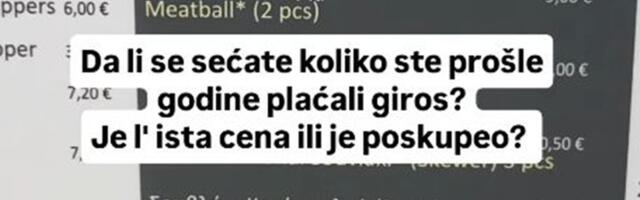Poskupeo GIROS u Grčkoj - pogledajte koliko sada košta: Da nije malo drastično?