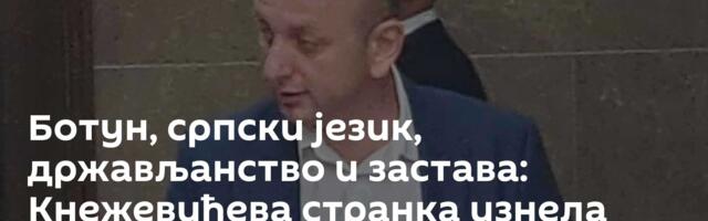 Ботун, српски језик, држављанство и застава: Кнежевићева странка изнела услове за останак у власти