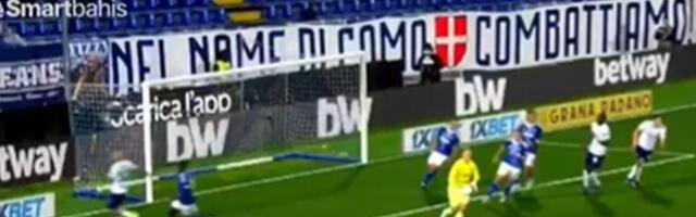 Nestvarna asistencija golmana na meču Komo - Inter, goleada u prvom poluvremenu