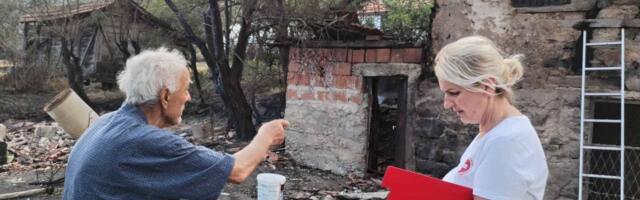 Crveni krst otvorio namenski račun za pomoć građanima koji su pretrpeli štetu u požarima
