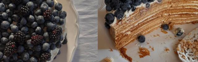 L&Z gastro inspo: Domaća medovik torta sa borovnicama i kupinama