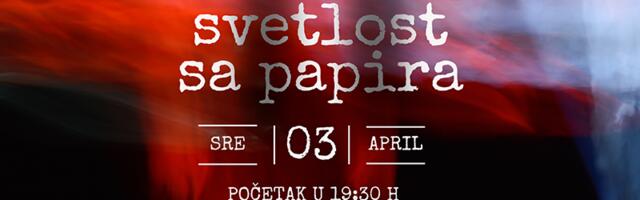 Prkosno poetsko veče „Svetlost sa papira“ u sredu u GKC-u