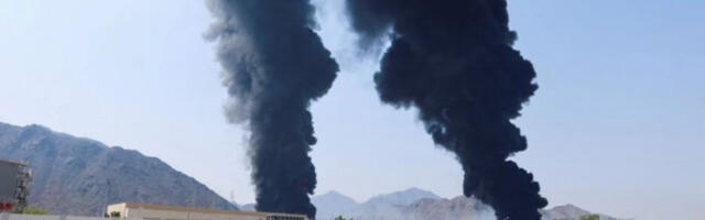 Главно чвориште за снабдевање бродова горивом у УАЕ у пламену