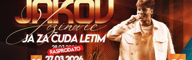 Drugi koncert prodat za 20 minuta: Jakov Jozinović oborio lični rekord