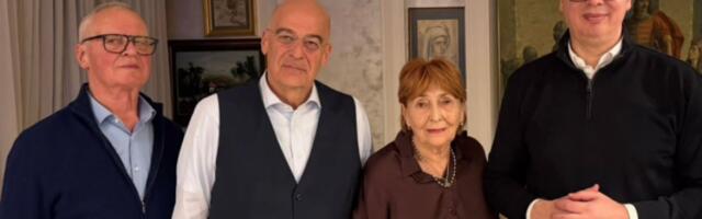 "BILA JE ČAST UGOSTITI VELIKOG PRIJATELJA SRBIJE" Nikos Dandijas čestitao slavu Vučiću i njegovoj porodici (FOTO)