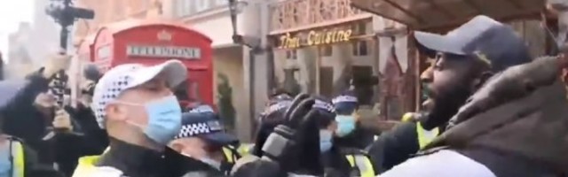NEREDI U LONDONU ZBOG KORONA MERA! Policija hapsila demonstrante! /VIDEO/