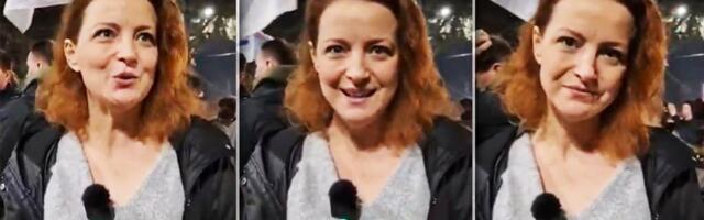 Na čemu je ova žena?! Bruka - Blokaderska glumica otišla da brani nasilnika Kokanovića, pa počela da priča o blatu i gnoju