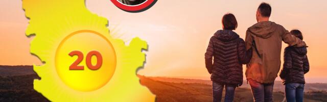 Uživajte u divnom danu: Pred nama sunčano vreme, temperatura do 20 stepeni