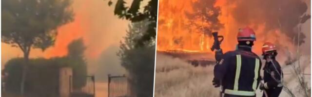 (VIDEO) OVAKAV HOROR FRANCUSKA NE PAMTI, GORE NEBO I ZEMLJA! Jezivi prizori iz evakuisanog grada, ljudi u strahu beže iz domova zbog VATRENE OLUJE
