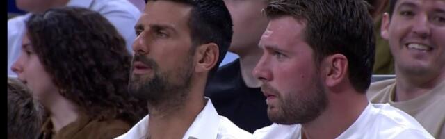 Novak i Dončić zajedno navijaju za Zvezdu: Sve oči uprte u svetske superstarove (VIDEO)