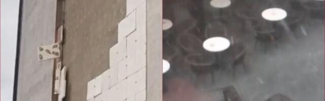 Nebo se otvorilo nad Pljevljima: Snažan grad i vetar ostavili haos (VIDEO)