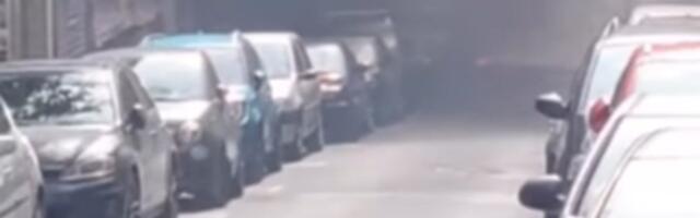 Požar na Vračaru: Zapalio se automobil (VIDEO)