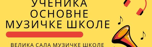 Večeras završni koncert učenika Muzičke škole