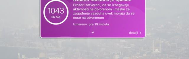 Ekstremno zagađen vazduh u Novom Pazaru