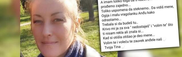 "MAMA MOJA... IMAM TOLIKO TOGA DA TI KAŽEM, A TI SI OTIŠLA!" Ćerka se potresnim rečima oprostila od Saške koja je poginula u jezivom udesu, danas sahrana