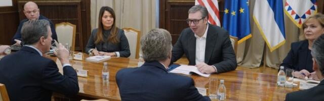 PREDSEDNIK SE SASTAO SA AMERIČKIM KONGRESMENIMA: Vučić ugostio Tarnera i Norkrosa u Predsedništvu! (FOTO)