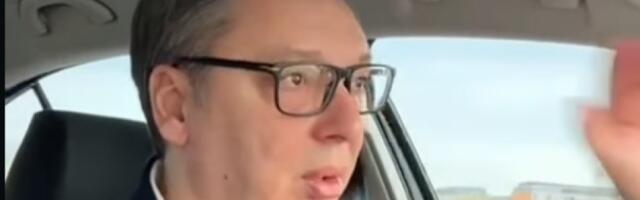 (VIDEO) Mnogo se radujem... Vučić se kolima zaputio na EKSPO, poslao moćnu poruku