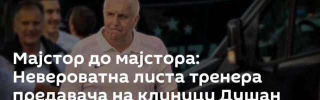 Мајстор до мајстора: Невероватна листа тренера предавача на клиници Душан Ивковић
