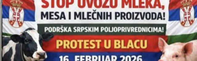 Pokret juga Srbije pruža podršku protestu poljoprivrednicima