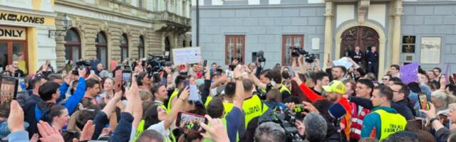 Studenti maratonci dočekani u Varaždinu: Gradonačelnik Bosilj poručio da je vreme za budućnost