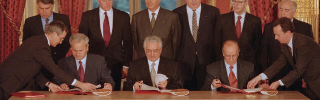 MILOŠEVIĆ, IZETBEGOVIĆ I TUĐMAN Danas se navršava 30 godina od potpisivanja Dejtonskog mirovnog sporazuma