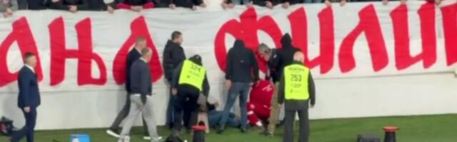 Drama na finalu Kupa! Navijaču Zvezde pozlilo, lekari mu ukazuju pomoć