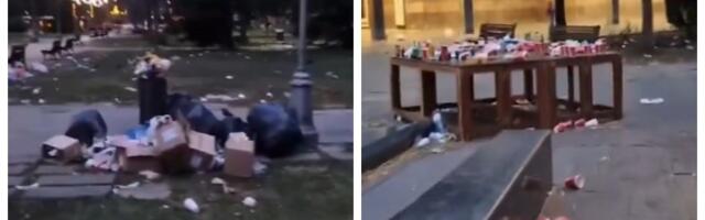 Poražavajuće scene: Ispred Hrama BRDO smeća (VIDEO)