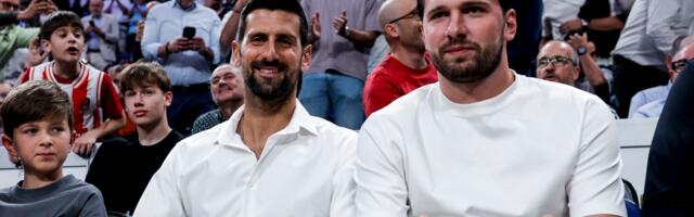 Đoković i Dončić gledaju Zvezdu u Madridu /GALERIJA/