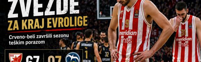 Debakl Zvezde u završnici Evrolige: Klajburn i Panter prelomili plej-ina
