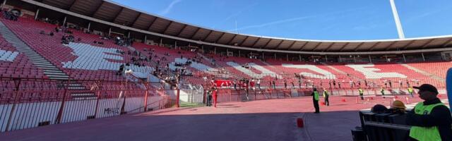 Slaba poseta na Marakani sat vremena pred početak derbija