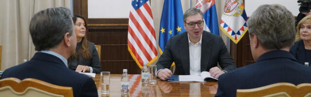 Вучић са конгресменима САД, Мајком Тарнером и Доналдом Норкросом