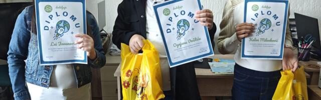 Tri prve nagrade na konkursu „Čuvam prirodu, čuvam Leskovac“