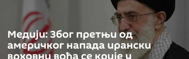 Медији: Због претњи од америчког напада ирански врховни вођа се крије у подземном склоништу