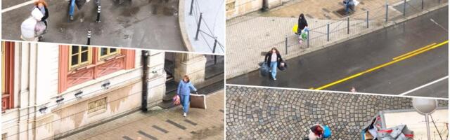 POGLEDAJTE KAKO BLOKADERI IZBACUJU STVARI IZ REKTORATA: Treba li jači dokaz da je Vladan Đokić Kapetan Mišino zdanje pretvorio u skvotersku komunu (VIDEO)