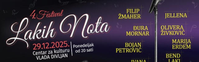4. Festival lakih nota: “Pozivamo vas da zajedno zatvorimo godinu uz muziku koja traje”