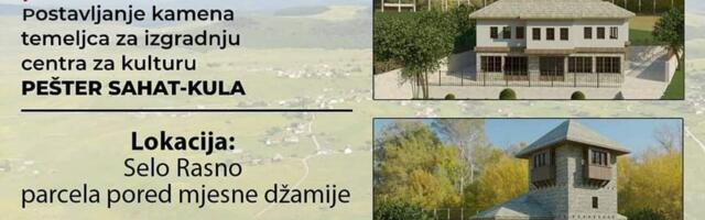 U petak kamen temeljac Pešter sahat-kulu