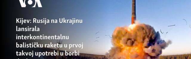 Kijev: Rusija na Ukrajinu lansirala interkontinentalnu balističku raketu u prvoj takvoj upotrebi u borbi ikad