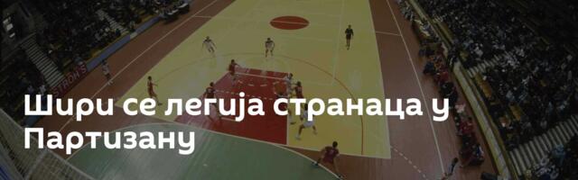 Шири се легија странаца у Партизану