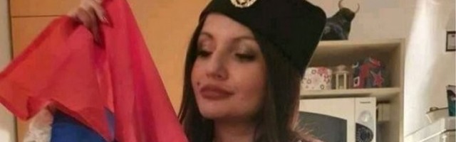 PRETI JOJ OTKAZ ZBOG KOKARDE! Miju Kalabić koja se slikala sa srpskom zastavom pokušavaju da OTERAJU sa fakulteta!