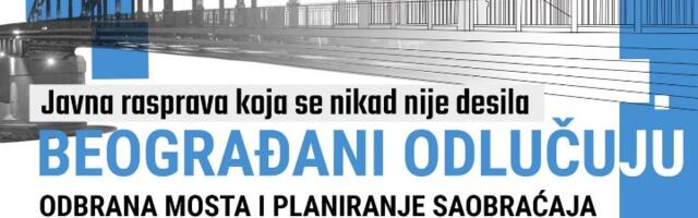 Opozicija: Odbrana mosta - Beograđani odlučuju