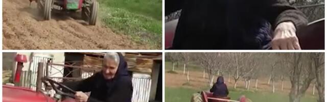 Baka Pavlika u devetoj deceniji vozi traktor: Sama obrađuje 4 hektara zemlje "Za mene je ovo život"