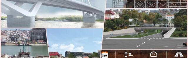 OVDE SE GRADI NOVI SRPSKI MOST, EVO KAKO NAPREDUJE: Deo je velikog saobraćajnog projekta "Mali metro" u Beogradu (VIDEO)