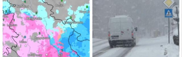 ZNA SE DAN I SAT KAD ĆE SE SNEG SRUČITI NA SRBIJU Vejavica stiže iz BiH i Hrvatske, PAŠĆE I U BEOGRADU